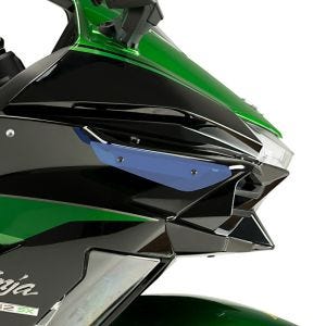 Ailerons de carenage compatible avec Kawasaki Ninja H2 SX 18-24 bleu Puig Downforce Sport