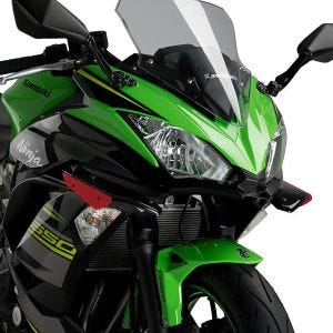 Sport-Side-Downforce-Spoiler-Set passend für Kawasaki NINJA 650 17-22 rot Puig 3835R