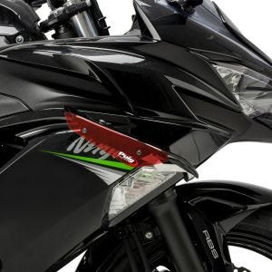 Ailerons de carenage compatible avec Kawasaki NINJA 650 20-24 rouge Puig Downforce Sport