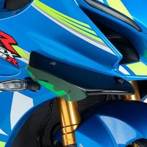 Ailerons de carenage compatible avec Suzuki GSX-R1000 / R 17-20 vert Puig Downforce Sport