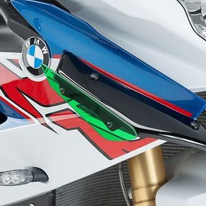 Ailerons de carenage compatible avec BMW S 1000 RR 15-18 vert Puig Downforce Sport