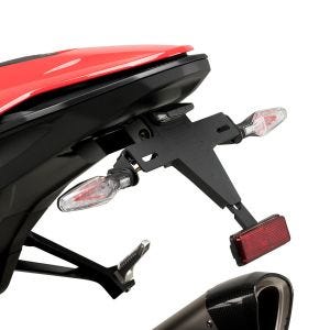 Kennzeichenhalter Nummernschildhalter mit LED passend für Bmw S1000RR 09-22 schwarz Puig 3705N