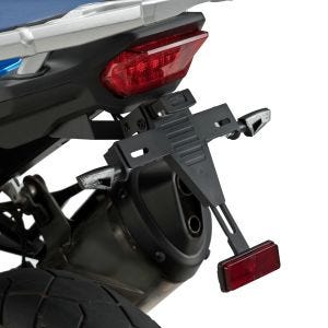 Support de plaque d'immatriculation avec éclairage LED for schwarz noir Puig 3842N
