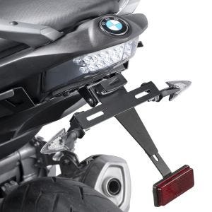 Kennzeichenhalter Nummernschildhalter mit LED passend für Bmw C600 SPORT 12-15/C650 SPORT 12-15 schwarz Puig 6061N