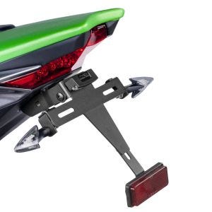 Kennzeichenhalter Nummernschildhalter mit LED passend für Kawasaki Z1000 14-18/R 03-20 schwarz Puig 7102N
