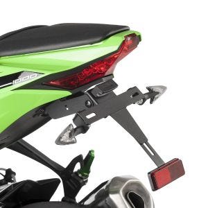 Kennzeichenhalter Nummernschildhalter mit LED passend für Kawasaki ZX-10R 04-22 schwarz Puig 8726N