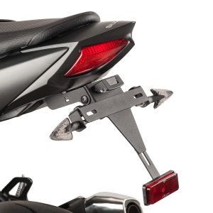 Kennzeichenhalter Nummernschildhalter mit LED passend für Suzuki SV650 16-18'/SV650X 99-22 schwarz Puig 8729N