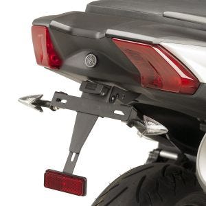 Kennzeichenhalter Nummernschildhalter mit LED passend für Yamaha TMAX/DX/SX 17-18' schwarz Puig 9468N