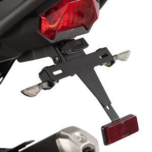 Kennzeichenhalter Nummernschildhalter mit LED passend für Kawasaki X-VERSYS 17-18' schwarz Puig 9475N