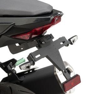 Kennzeichenhalter Nummernschildhalter mit LED passend für Kawasaki NINJA 400 18' schwarz Puig 9629N