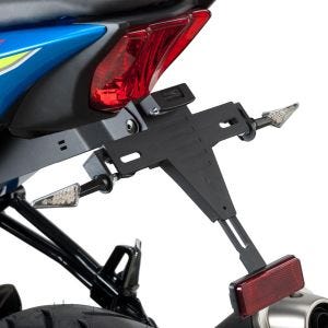 Kennzeichenhalter Nummernschildhalter mit LED passend für Suzuki GSX-S125/R125 17-21 schwarz Puig 9958N