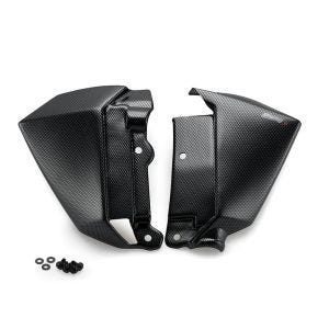 Kühlerabdeckungen passend für Kawasaki Z650 17-22 Carbon Look Puig 9371C