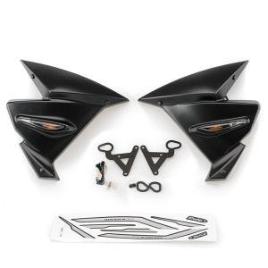 Kühlerabdeckungen passend für Yamaha MT-09/SP 13-22 schwarz matt Puig 9378J