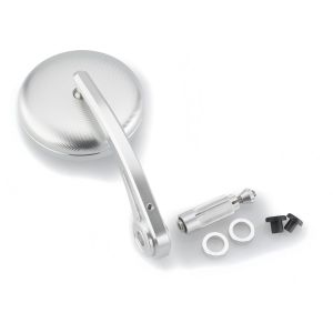 Puig Rétroviseur Grand Tracker compatible avec Indian Chief / Bobber / Dark Horse en bout de guidon 9691D argent