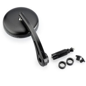 Puig Rétroviseur Grand Tracker compatible avec Royal Enfield Meteor 350 en bout de guidon  9691N noir