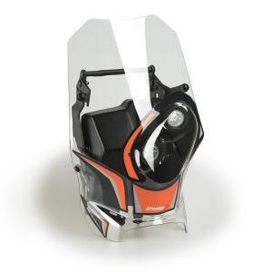 Demi-carénage avec pare-brise et LED compatible avec KTM 300 EXC 2009 Semifaring Rally Puig 20507W clair