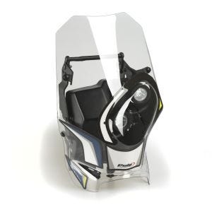 Demi-carénage avec pare-brise et LED compatible avec KTM 300 EXC 09-17 Semifaring Rally Puig 20548W clair