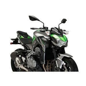 Naked Side Downforce Spoiler Set passend für Kawasaki Z900 17'-19' Schwarz Puig 20327N
