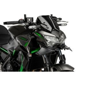 Naked Front Downforce Spoiler passend für KAWASAKI Z650 22'-24' Carbon look Puig 21134c