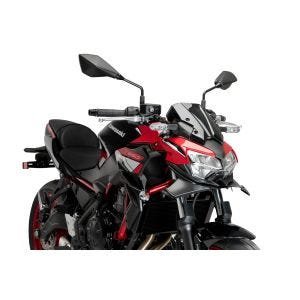 Naked Front Downforce Spoiler passend für KAWASAKI Z650 22'-24' Mattschwarz Puig 21134j