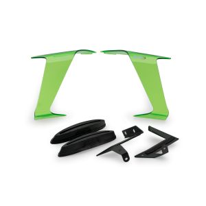 Race Side Downforce Spoiler passend für KAWASAKI ZX-10R 21'-24' Grün Puig 21782v