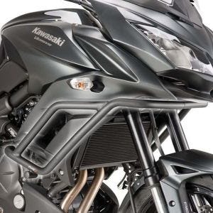 Pare Carter compatible avec Kawasaki Versys 650 15-24 Pare cylindre  Puig noir 7773N