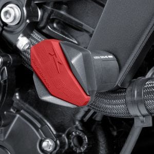 Roulettes de protection R12 compatible avec Ducati Hypermotard 821 13-15 rouge Puig