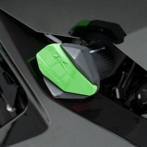 Roulettes de protection R12 compatible avec Kawasaki Ninja 250 SL 15-16 vert Puig