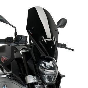 Pare-brise compatible avec BMW F 900 R 20-24 noir Puig Touring NG