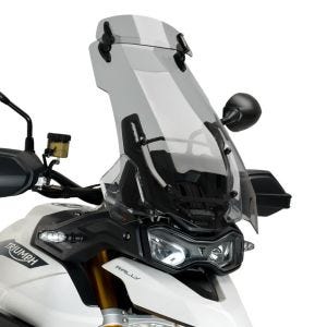 Bulle Touring + visière compatible avec Triumph Tiger 900 / GT 20-24 fumé claire Puig