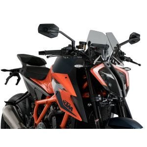 Nakedbike-Scheibe passend für KTM 1290 Super Duke R 20-23 rauchgrau Windschild Puig New Generation Sport 20425H