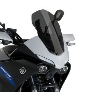 Pare-brise sport compatible avec Yamaha MT-07 Tracer 20-24 Puig 20433F Bulle teinté foncé