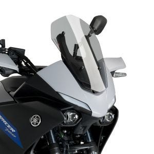 Pare-brise sport compatible avec Yamaha MT-07 Tracer 20-24 Puig 20433H Bulle gris fumé