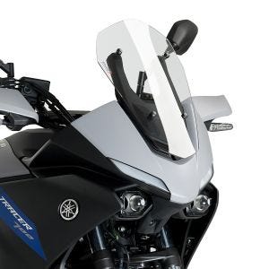 Pare-brise sport compatible avec Yamaha MT-07 Tracer 20-24 Puig 20433W Bulle clair