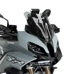 Pare-brise sport compatible avec BMW S 1000 XR 20-24 Puig 20460H Bulle gris fumé