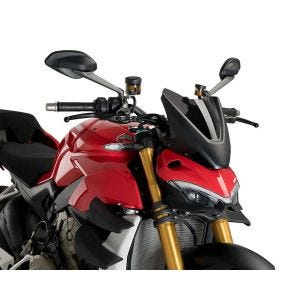 Pare-brise compatible avec Ducati Streetfighter V4 / S 20-24 fumé foncé Puig NG Sport