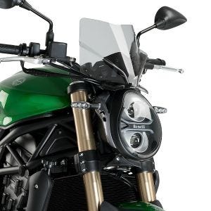 Pare-brise compatible avec Benelli 752S 20-24 Puig 20505H New Generation Sport Bulle gris fumé