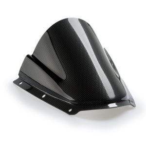 Racingscheibe Z passend für Kawasaki ZX-10R / ZX-10RR 21-24 Carbon look Verkleidungsscheibe Puig 20541C