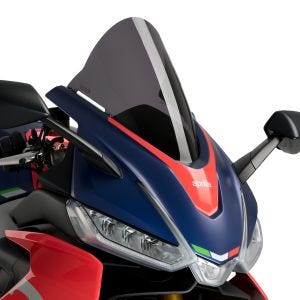 Racingscheibe R passend für Aprilia RS 660 21-24 dunkel getönt Verkleidungsscheibe Puig 20571F