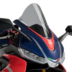 Racingscheibe R passend für Aprilia RS 660 21-24 rauchgrau Verkleidungsscheibe Puig 20571H