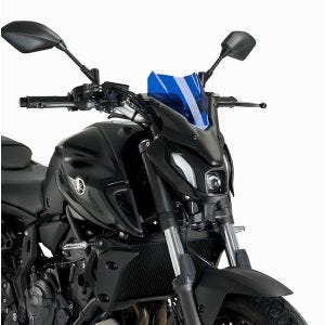 Nakedbike-Scheibe passend für Yamaha MT-07 21-24 blau Windschild Puig New Generation Sport 20618A