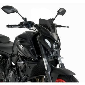 Nakedbike-Scheibe passend für Yamaha MT-07 21-24 dunkel getönt Windschild Puig New Generation Sport 20618F
