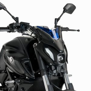 Nakedbike-Scheibe Plus passend für Yamaha MT-07 21-24 Puig 20620A New Generation Sport blau