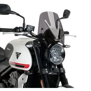 Pare-brise compatible avec Triumph Trident 660 21-24 fumé foncé Puig NG Sport