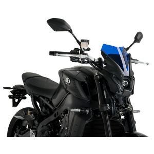 Nakedbike-Scheibe passend für Yamaha MT-09 21-23 blau Windschild Puig New Generation Sport 20644A