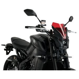 Pare-brise compatible avec Yamaha MT-09 21-23 rouge Puig NG Sport