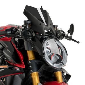 Pare-brise compatible avec MV Agusta Brutale 1100 RR 20- Puig 20680F New Generation Sport Bulle teinté foncé