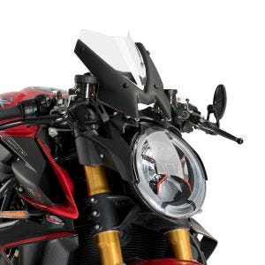 Pare-brise compatible avec MV Agusta Brutale 1100 RR 20- Puig 20680W New Generation Sport Bulle clair