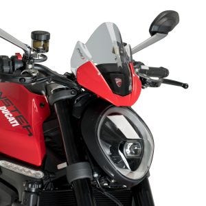 Sportscheibe passend für Ducati Monster 937 21-24 Puig 20688H Windschutzscheibe rauchgrau