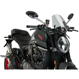 Pare-brise compatible avec Ducati Monster 937 21-24 fumé clair Puig NG Sport